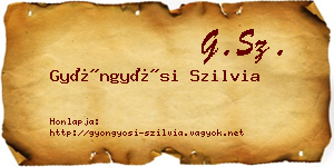 Gyöngyösi Szilvia névjegykártya